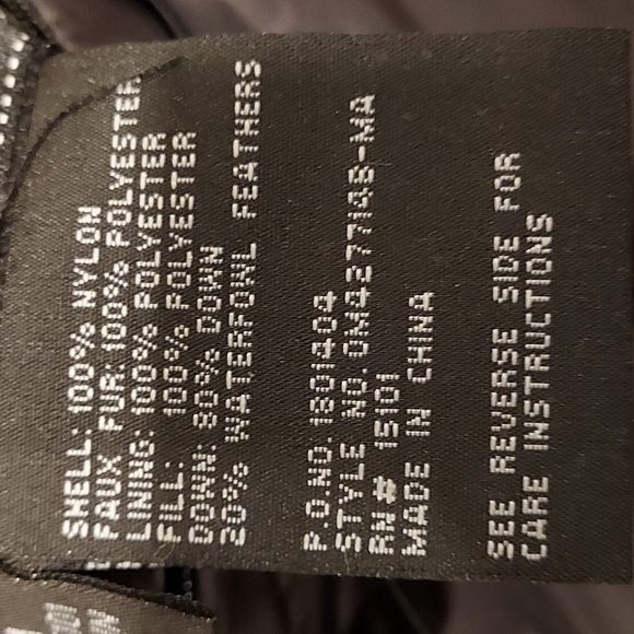 NWOT Women's  1 Madison Faux Fur Reversible Quilted Down/Waterproof Coat Size M - Picture 10 of 12